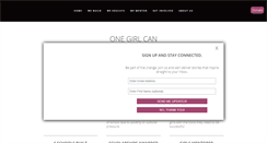 Desktop Screenshot of onegirlcan.com